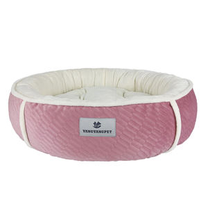 Yangyangpet Gemütliches warmes großes Hundes chlafbett Super weiche Samt-Donut-Höhle für große Katzen und Welpen Festes Muster - Product Image 1