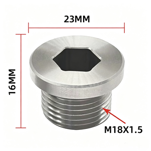 Kit d'écrous et de bouchons de soudure M18×1.5 en acier inoxydable, pièces de modification pour système d'échappement automobile, tailles personnalisées acceptées, vente directe usine - Product Image 4