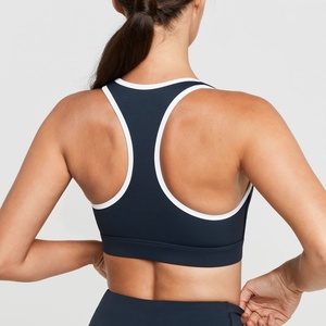 Women's Sports Bra New Contrast Color Breathable Hollow <b>Back</b> Yoga Top Inner Outer Wearing for Running Fitness - Product Image 5