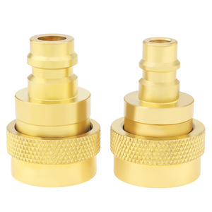 All Copper Automotive Refrigerant <b>Quick</b> <b>Connector</b> High Low Pressure R1234yf Charging Nozzle Air Conditioner Accessory - Product Image 4