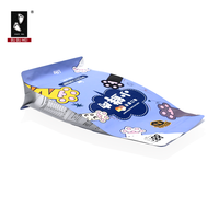 Sacs en plastique de qualité supérieure, résistants à l'humidité, avec soufflet latéral, fermeture éclair, personnalisables avec logo, impression sérigraphique, qualité alimentaire, résistants à l'eau