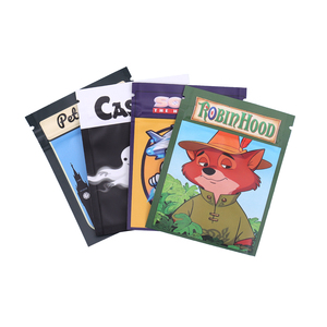 Die Cut Holographic 28g Mylar <b>Bags</b> Child-Proof Doypack Glossy Soft Touch Matte3.5g 7g 14g Mylar <b>Bag</b> for Candy Cookie OED OEM - Product Image 1