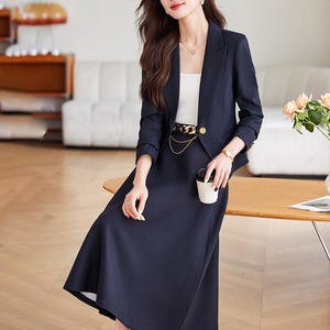 YFY personnalisé professionnel femmes costume d'affaires ensemble formel bureau deux pièces veste jupe entretien robe mode Slim Fit - Product Image 3