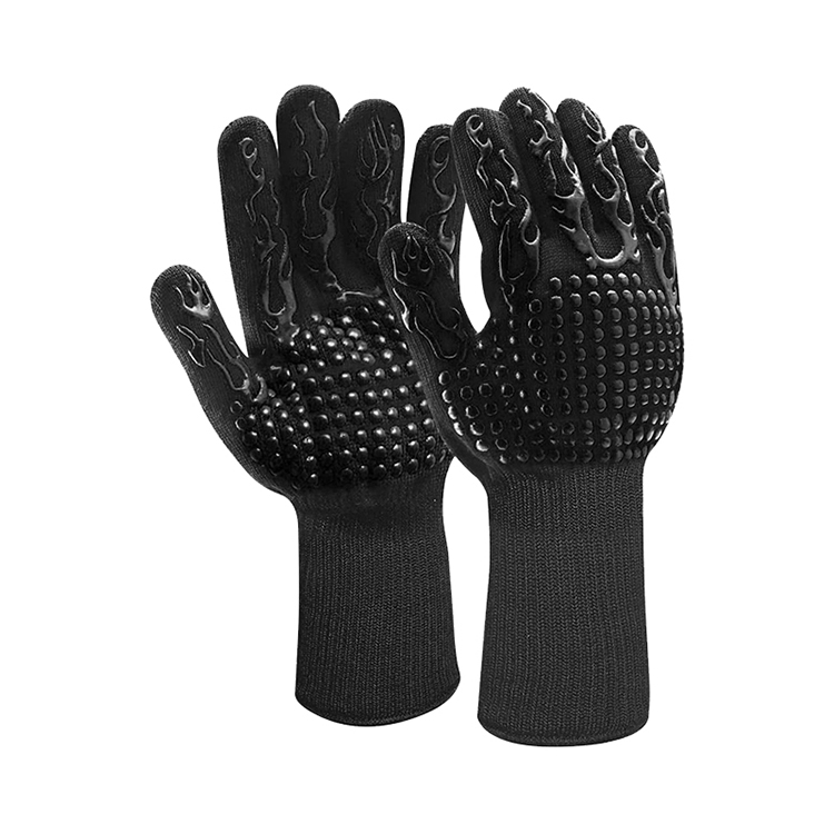 Good Quality Household Garden Outdoor Heat Resistant Kitchen Cooking Baking BBQ Gloves Non-slip Nylon Gloves