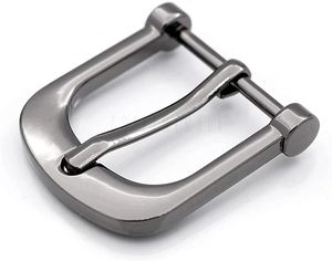 CRAFTMEMORE Hebillas de metal de una sola punta para cinturón, accesorios para artesanía en cuero, SC, color Gunmetal - Product Image 3