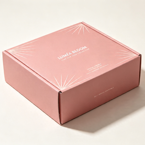 E Commerce Kraft Corrugated Self Locking Crash Bottom Cosmetic Fragrance Perfume Shipping <b>Box</b> Matt Lamination Hot Stamping Logo - Product Image 2