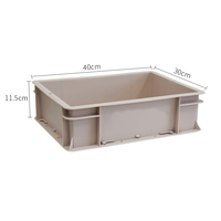 EU4311 Caisse en plastique multifonctionnelle recyclable, imperméable, empilable, avec estampage, pour le camping et le coffre de voiture