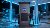 Estación de Carga Rápida para Vehículos Eléctricos de Alta Potencia 160kW 180kW 240kW CC con 2/4 Conectores CCS1 CCS2 GBT NACS, Estación de Carga Comercial para Vehículos Eléctricos