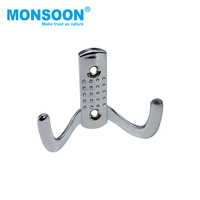 Petits rails de suspension murale en alliage de zinc cintres de porte de rangement en métal pour garde-robe et crochets de salle de bain pour le rangement des vêtements