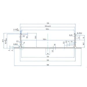 EBM Customized Wall Mounted Aluminum Alloy Extrusion DIN Rail IP54 Junction Box Electronic <b>Enclosure</b> Lightning Arrester Shell - Product Image 4