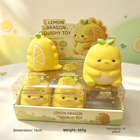 Jouet Squishy Géant en Caoutchouc Citron Dragon Pastèque Cerf, Grand Modèle Anti-Stress et Décompression, 6+ Ans