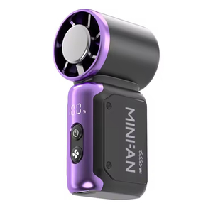 Ventilador de Mano Recargable Plegable de 3600 mAh, Mini Enfriador de Aire Portátil de Alta Velocidad para Uso en Exteriores y en el Automóvil - Product Image 1