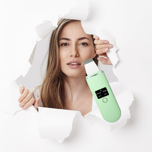 40kHz Ultrasonic Facial <b>Scraper</b> Waterproof Sonic Skin Scrubber Deep <b>Cleaning</b> Face Spatula for Home Use - Product Image 4