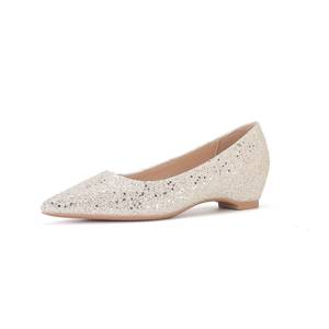 6388E Pointed Toe Flats Glitter Slip-On <b>Height</b> <b>Increasing</b> Elegant All Seasons Women's <b>Shoes</b> - Product Image 5
