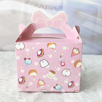 Boîte à bonbons rose personnalisable avec logo, écologique, recyclable, ventilée, idéale pour l'emballage