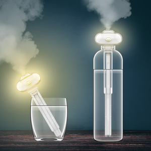 Mini Crystal Ultrasonic <b>Humidifier</b> 0.5L USB Portable Night Light Tabletop Desk Office Quiet Mist Maker - Product Image 1