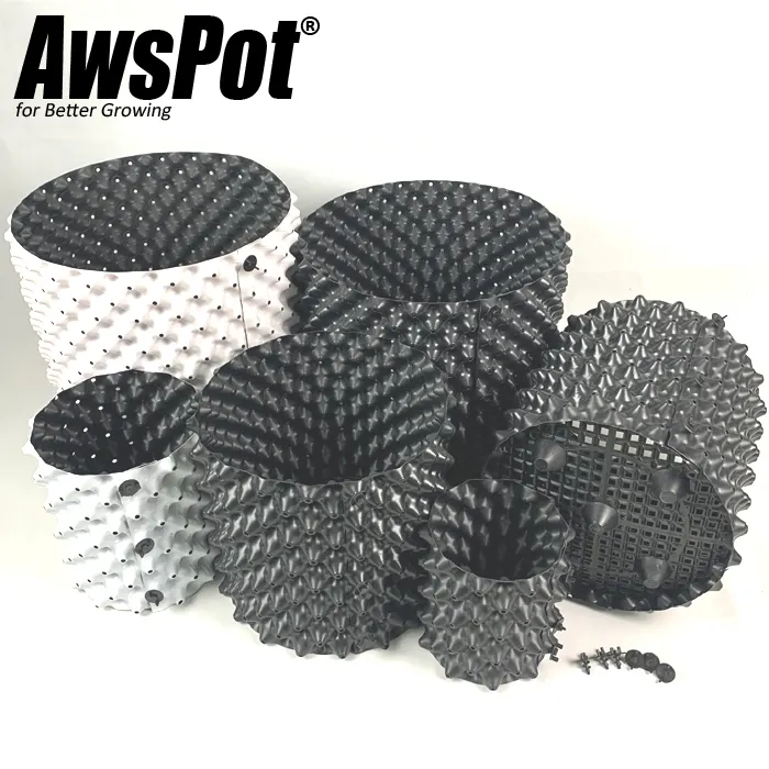 AwsPot 3 10 5 gallon air pe pots planter for blueberry ,weeed growing