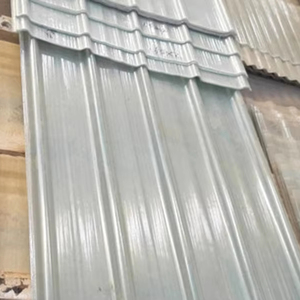 Feuille de toiture ondulée <span class=keywords><strong>en</strong></span> polyester renforcé de fibre de verre (FRP)/feuille de toit transparente/feuille de toiture <span class=keywords><strong>en</strong></span> plastique ondulée FRP - Product Image 1