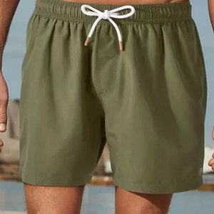 กางเกงว่ายน้ำชายแบบใหม่ ดีไซน์เองได้ เอวยางยืดใส่สบาย ซับในตาข่ายรัดรูป พร้อมปักโลโก้ได้ ชุดว่ายน้ำชายหาด - Product Image 5