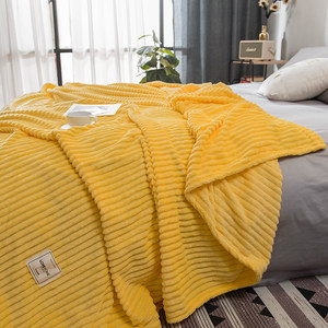 Ribbed Magic Velvet Flannel Blanket <strong>Super</strong> <strong>Soft</strong> Warm Decor <strong>Throw</strong> for Home Hotel Wholesale - Product Image 3