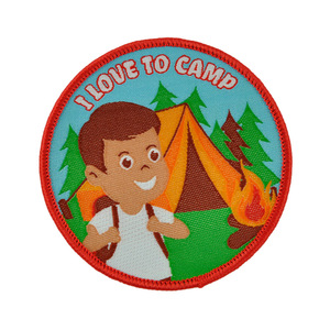 Jiefa Embroidered Patch Irregular Shape <b>Sew</b>-On Polyester School Uniform <b>Badge</b> For Home Textiles Apparel - Product Image 4