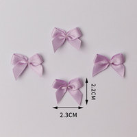 Petits nœuds en ruban de satin polyester, fleurs décoratives tendance pour robes, vêtements, lingerie, soutien-gorge, accessoires de scrapbooking DIY