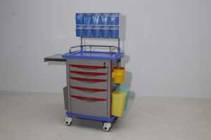 Hochey ABS 플라스틱 마취 트롤리 의료 응급 병원 가구 - Product Image 3