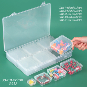 SUNSHING 30Pcs Clear Plastic Small Bead Storage Box Set Tiny Empty Beads Organizer Container for Jewelry Bracelet Making - Product Image 1