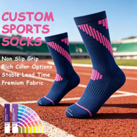 Chaussettes de course mi-longues à compression, respirantes et à séchage rapide avec semelle en nylon, serviette de sport d'automne