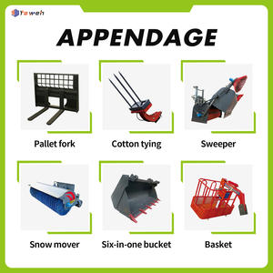 Gratis pengiriman Epa mesin traktor Backhoe Mini baru dan pemuat ujung depan desain khusus Mini 4x4 pemuat Backhoe - Product Image 5