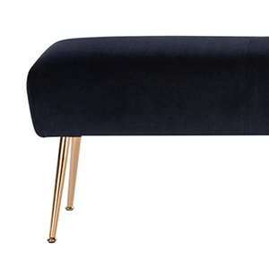 Construction robuste confortable Décor à la maison élégant Banc pouf en <span class=keywords><strong>velours</strong></span> rembourré avec siège rembourré - Product Image 4