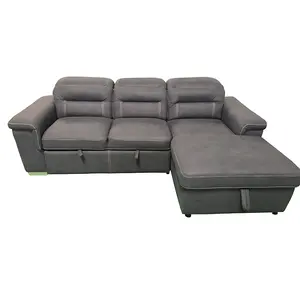 1 + 3 asientos con sofá cama extraíble y sofá con función de almacenamiento para sala de estar y dormitorio, dormitorio