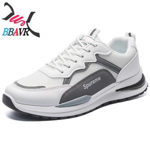 Chaussures de marche confortables et respirantes pour hommes ZX728, semelle intermédiaire et extérieure en PVC, empeignes en mesh, vente en gros directe d'usine - Product Image 1