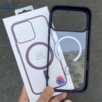 Coque magnétique transparente pour iPhone 17 Pro Max, coque transparente pour iPhone 16 Pro Max, coque transparente en gros pour iPhone 17