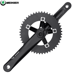Manivelle de vélo en alliage d'aluminium 48T 170mm pour vélo de piste, ensemble de manivelle pour vélo à vitesse unique et à pignon fixe - Product Image 2