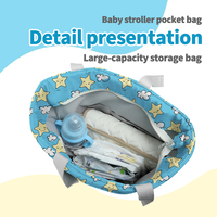 Sac de rangement multifonctionnel suspendu, imperméable, grande capacité, pour biberons et couches, pour poussette - Vente en gros