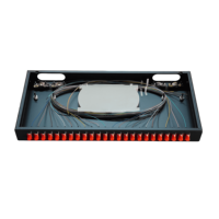Kit de distribution de fibres optiques 24 cœurs pour panneau de brassage monté en rack avec adaptateurs FC-UPC 24 cœurs