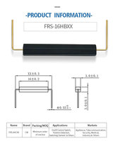 Boîtier de commutateur à lame magnétique sans fil SZFAST FRS-9HB14C4 en ABS avec contact SPST, montage soudé pour carte de circuit imprimé