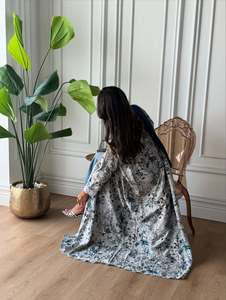 Vestido Abaya para Mujer, Diseño de Impresión Digital, Origen de Fábrica, Vestido Largo con Abertura Lateral para Primavera/Verano en Europa, América y Medio Oriente - Product Image 3