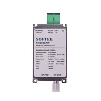 SR2020AW Mini optik CATV Node FTTH Fiber Optic Transceiver dengan konektor SC Filter AGC dan penerima optik TV