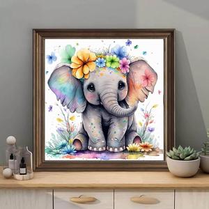 Kit d'art <span class=keywords><strong>pour</strong></span> adultes 5D DIY : Peinture diamant animale sur tissu, peinte à la main, avec taille et cadre personnalisables - Product Image 5