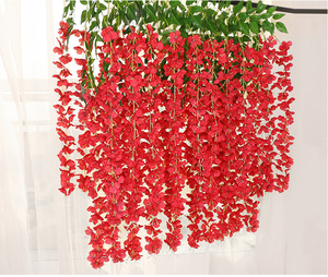 Guirnalda <span class=keywords><strong>de</strong></span> Glicinia Artificial al por Mayor, Flores <span class=keywords><strong>de</strong></span> Seda Colgantes <span class=keywords><strong>de</strong></span> Color Morado, Plantas Decorativas Colgantes para Eventos <span class=keywords><strong>de</strong></span> Boda - Product Image 6