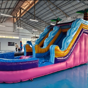 <span class=keywords><strong>Parc</strong></span> <span class=keywords><strong>aquatique</strong></span> gonflable mobile de grande taille en PVC avec toboggans gonflables, équipement de jeux aquatiques pour enfants, capacité de 500 kg - Product Image 3