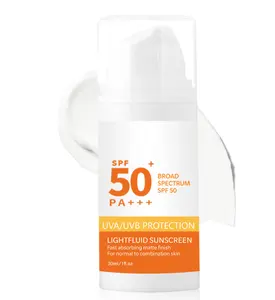 천연 SPF 50 자외선 차단제 로션 스킨 케어 미백 크림 오일 컨트롤 스포츠 자외선 차단을 위한 보습 얼굴 바디 자외선 차단