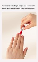 Présentoir détachable pour vernis à ongles, tableau magnétique d'échantillons de couleurs avec faux ongles et autocollants numérotés