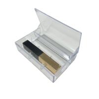 Nouveau Design Créatif Acrylique Maquillage Vitrine Affichage Haute Transparent Perspex Rouge À Lèvres Boîte De Rangement pour Magasin De Beauté