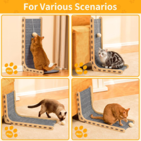Tapis à gratter pour chat en feutre, griffoir pour chats d'intérieur, planche à gratter pour grands chats, protection de meubles contre les griffures