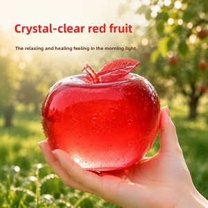 Jouet anti-stress transfrontalier en forme de pomme verte, pomme en maltose malléable à rebond lent pour déverser <span class=keywords><strong>la</strong></span> colère, adapté aux adultes et aux enfants - Product Image 5