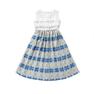 Ropa Infantil al por Mayor, Vestidos Casuales de Verano sin Mangas con Estampado de Castillo para Niñas, para Fiestas Infantiles - Product Image 1