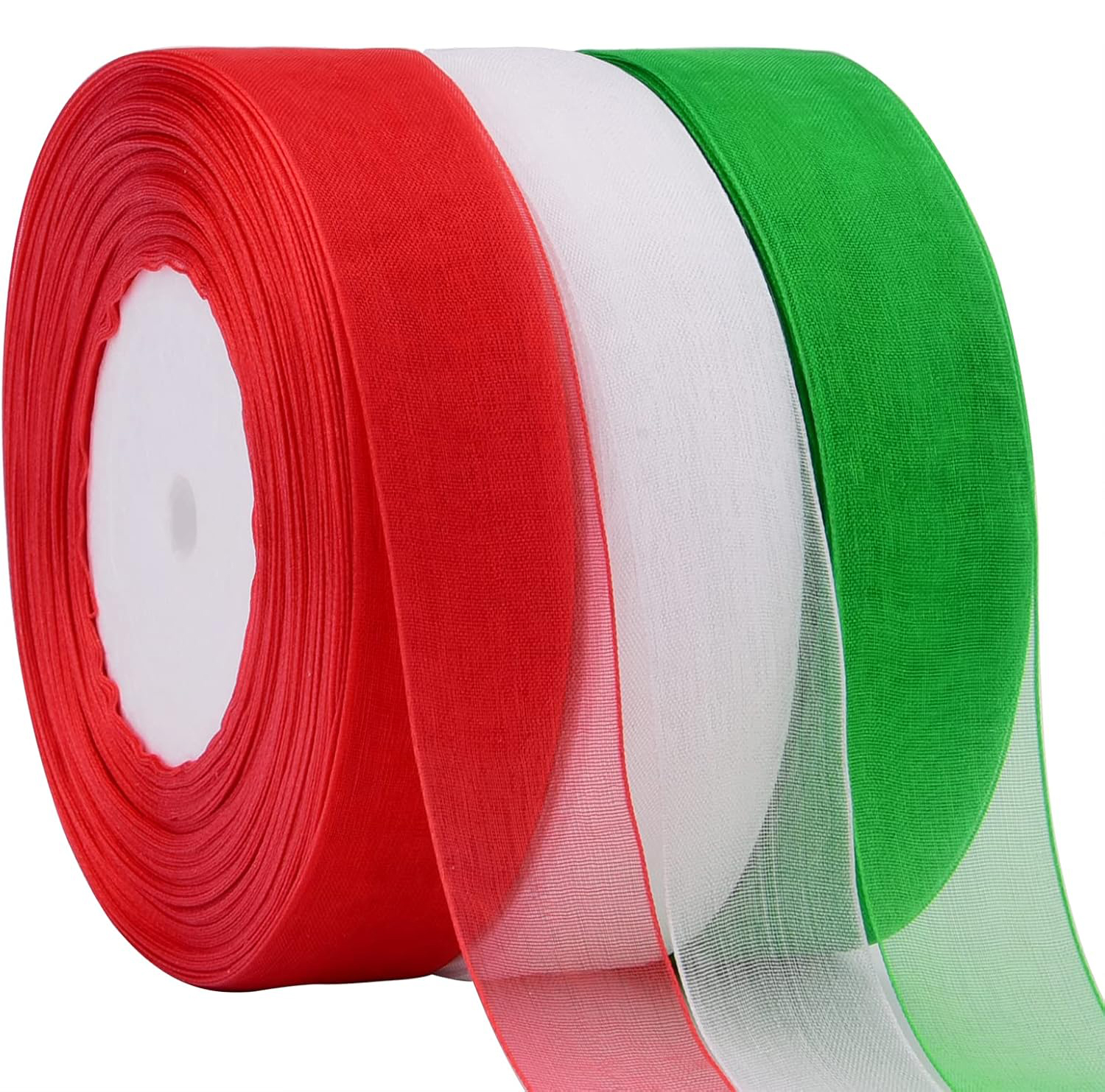 Byron Ribbon Factory Organza Ribbon Nylon Fabric Custom for Flower Gift Wrapping Crafts Christmas Tree Bows Wedding DIY